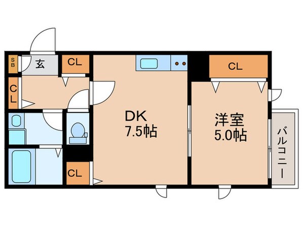 La-Crea塚本の物件間取画像